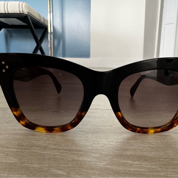 Celine Black and Brown Sunglasses with Gradient Lenses - Picture 5 of 5